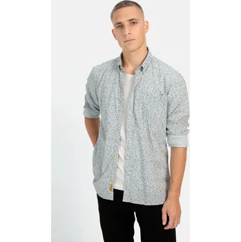 Pánská košile KOŠILE CAMEL ACTIVE FREIZEITHEMD 1/1 ARM LIGHT BLUE