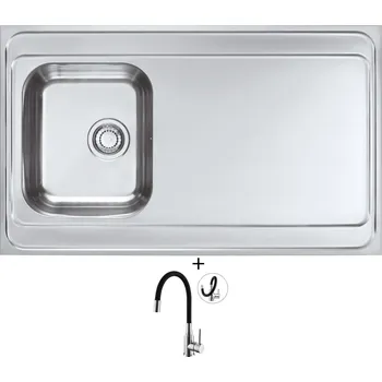 Nerezový dřez Nerezový dřez SET Alveus CLASSIC PRO 70 nerez + Alveus MINTAS chrom/černá