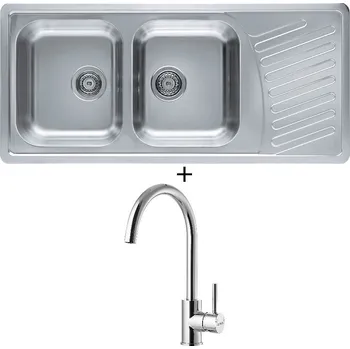 Nerezový dřez Nerezový dřez SET Alveus ELEGANT 70 nerez + Alveus ROXA chrom