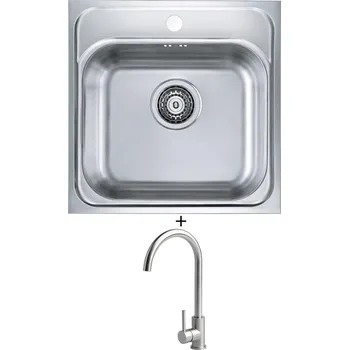Nerezový dřez Nerezový dřez SET Alveus BASIC 140 fi 90 nerez + Alveus VIOLA nerez