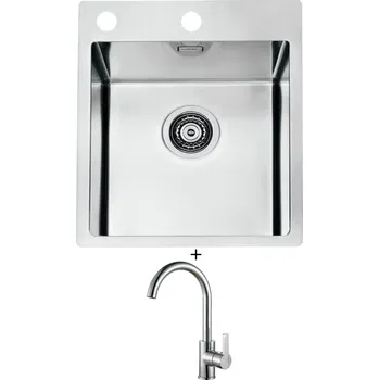 Nerezový dřez Nerezový dřez SET Alveus PURE 10 nerez + Alveus TONIA chrom