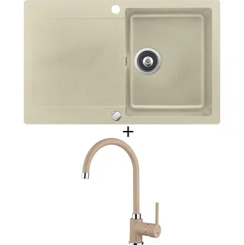 Granitový dřez SET Teka CLIVO 45 B-TQ 1B 1D topaz + Teka SP 995 TG topaz