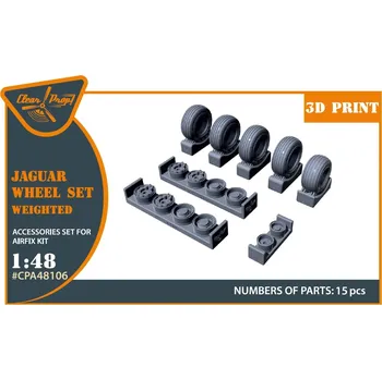 autíčko 1/48 Jaguar - wheels set, weighted (AIRF)