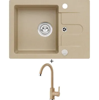 Granitový dřez Granitový dřez SET Alveus CORTINA 10 beige 55 + Alveus TONIA beige 55