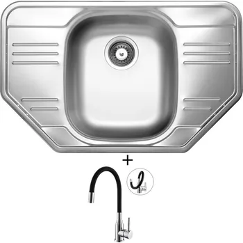 Nerezový dřez Nerezový dřez SET Alveus ALLUX 30 nerez + Alveus MINTAS chrom/černá