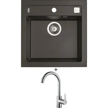 Granitový dřez Granitový dřez SET Alveus FORMIC 20 twilight 05 + Alveus TONIA chrom