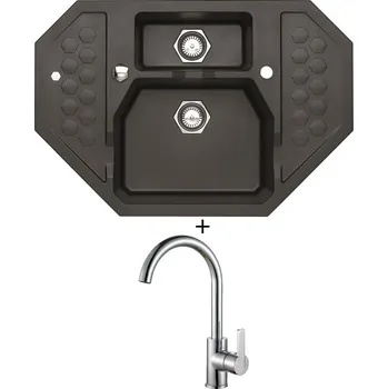 Granitový dřez Granitový dřez SET Alveus SENSUAL 60 twilight 05 + Alveus TONIA chrom