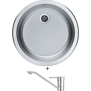 Nerezový dřez Nerezový dřez SET Alveus FORM 10 tkaná struktura + Deante CORIO BFC 060M chrom