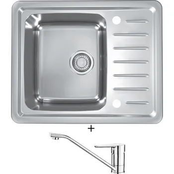 Nerezový dřez Nerezový dřez SET Alveus GALEO 10 nerez + Deante CORIO BFC 060M chrom