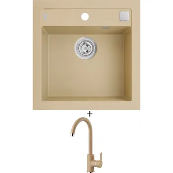 Granitový dřez Granitový dřez SET Alveus FORMIC 20 beige 55 + Alveus TONIA beige 55