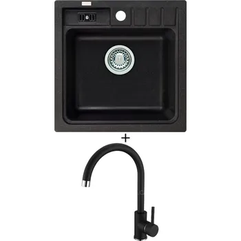 Granitový dřez Granitový dřez SET Alveus NIAGARA 20 black 91 + Alveus TONIA black 91