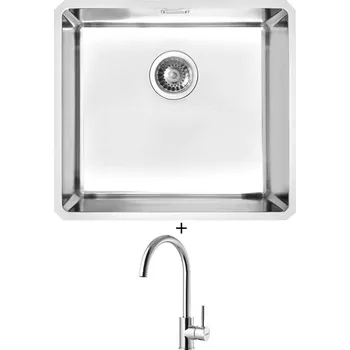 Nerezový dřez Nerezový dřez SET Alveus KOMBINO 40 FS nerez + Alveus ROXA chrom