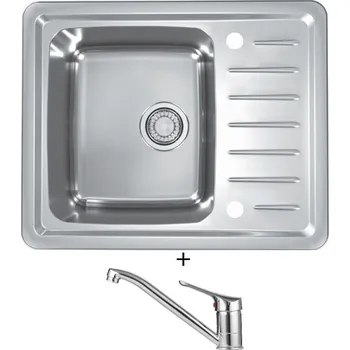 Nerezový dřez Nerezový dřez SET Alveus GALEO 10 nerez + Alveus RIVIERA X chrom