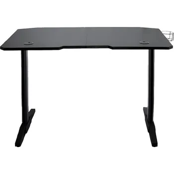 Sluchátka DEV1S DEV1S GAMEDESK Herní stůl, šířka 120cm, držák na nápoje, háček na sluchátka, černý DEV1S_HERNI_STUL_DEV1S_GAMEDES