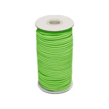 Guma, pruženka kulatá kloboučnická reflexní zelená 2 mm, 50m cívka, celé balení