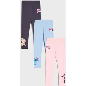 Dívčí kalhoty Sinsay - Bavlněné kalhoty 3 pack Disney - světle modrá - 113GA-50X - 113GA-50X-122