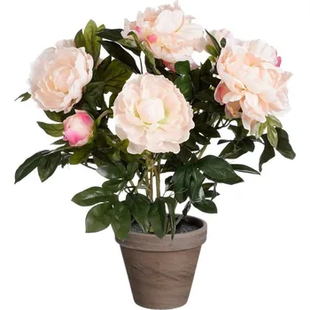 umělá květina Umělá rostlina Pivoňka, 50 cm, světle růžová 1139026