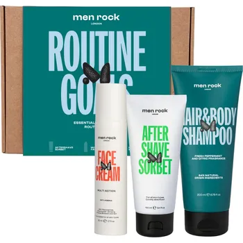 Men Rock dárkový set / balzám po holení / šampon / krém na obličej