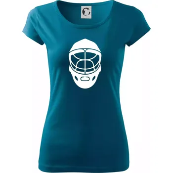 Dámské tričko Florbal maska - Dámské triko Pure - XS ( Petrolejová )
