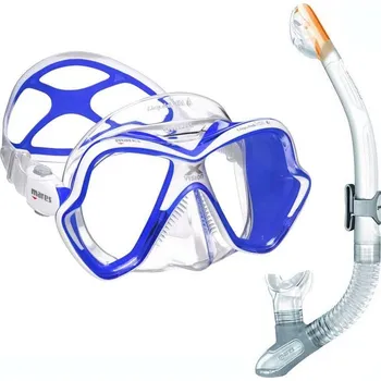 Potápěčské vybavení Potápěčská Maska MARES X-VISION ULTRA LS LiquidSkin + Suchý Šnorchl ERGO DRY Čirá - Modrá