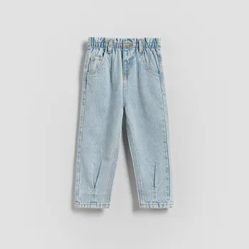 Dívčí kalhoty Reserved - Baggy džíny - modrá - 766FF-05J - 766FF-05J-80