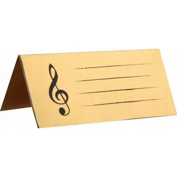 Jmenovka na stůl Jmenovky na stůl ZLATÉ metalické 10 ks