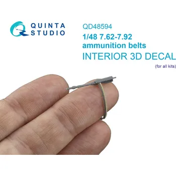 Plastikový model 1/48 7.62-7.92 ammunition belts