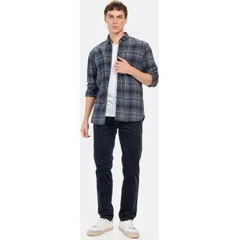 Pánské džíny KALHOTY CAMEL ACTIVE CORD 5 POCKET-REGULAR FIT NIGHT BLUE CHECK