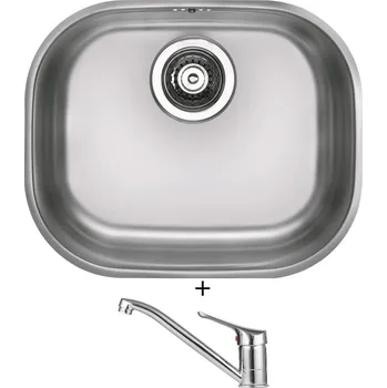 Kuchyňský dřez Dřez pod desku SET Alveus VARIANT 20 nerez + Alveus RIVIERA X chrom