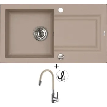 Granitový dřez Granitový dřez SET Alveus FALCON 30 beige 55 + Alveus MINTAS chrom/béžová