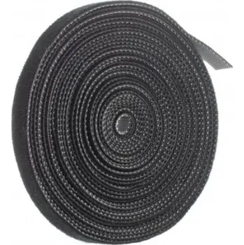 Stahovací páska Páska na suchý zip NEKU 70.3587 10mm 5m černá organizér kabelů 475600