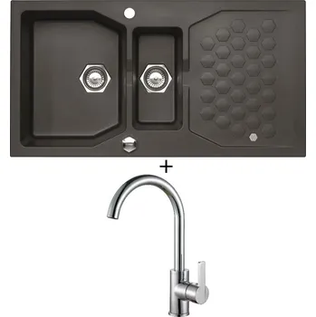 Kuchyňský dřez Granitový dřez SET Alveus SENSUAL 70 twilight 05 + Alveus TONIA chrom