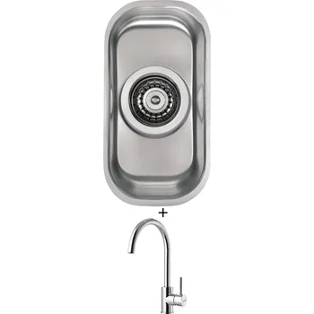 Granitový dřez Dřez pod desku SET Alveus VARIANT 110 nerez + Alveus ROXA chrom