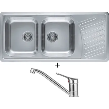 Nerezový dřez Nerezový dřez SET Alveus ELEGANT 70 nerez + Alveus RIVIERA X chrom