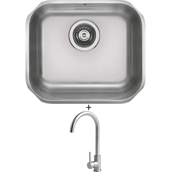 Nerezový dřez Dřez pod desku SET Alveus VARIANT 40 nerez + Alveus VIOLA nerez