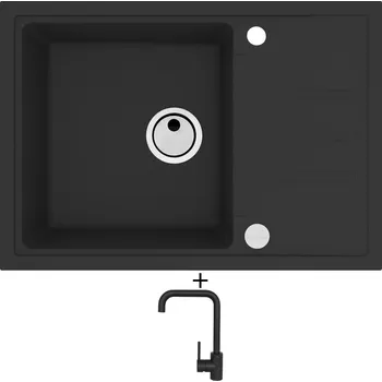 Granitový dřez Granitový dřez SET Alveus INTERMEZZO 40 černá matná + Alveus OZ černá matná