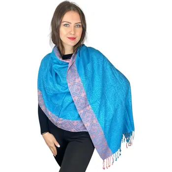 Šála Šál Pašmína - Vivienna - Světle modrá