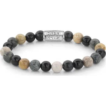 Náramek Rebel & Rose pánský kuličkový náramek, Autumn Storm, 8mm Velikost: M
