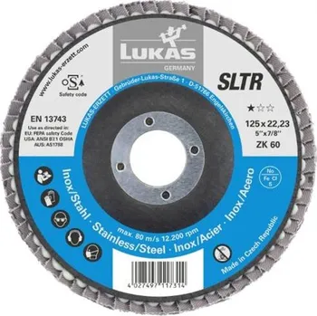 Brusný kotouč LUKAS Brusné lamelové talíře SLTR 125 BASE-X ZK 60, A27181250601535