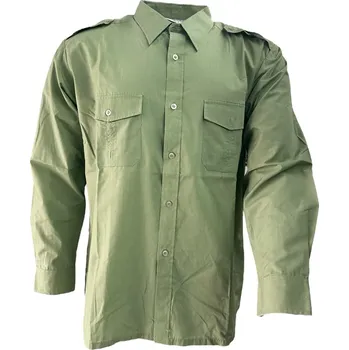Pánská košile Originál armádní košile ačr dlouhý rukáv starší typ khaki Velikost košile: 43