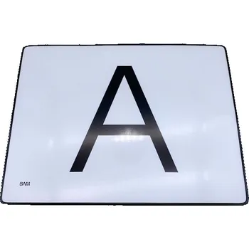 Kancelářský nábytek Tabule reflexní "A" pevná s gumovým chráničem 40x30cm