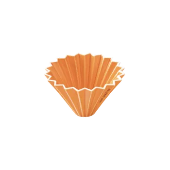 Kávovar Origami keramický dripper S oranžový