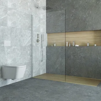 Roth WALK IN LINE AI TWF Walk-In Pevná stěna samostatná 90 cm Profil: Černá, Sklo: Hladké čiré