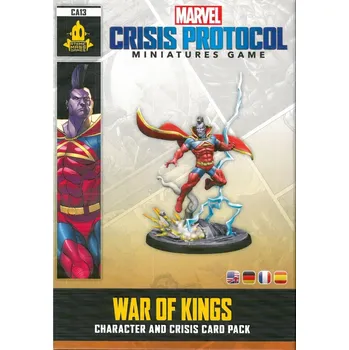 Desková hra Marvel Crisis Protocol CA13 War of Kings – Balíček karet postav a krizí