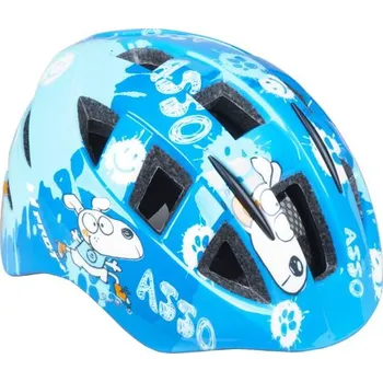 Cyklistická přilba Dětská cyklistická helma PRO-T Plus Murcia In mold modrá pes - S 48-52