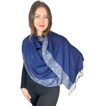 Šála Šál Pašmína - Vivienna - Tmavě modrá
