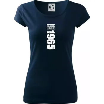 Dámské tričko Limited edition 1965 pruh - Dámské triko Pure - XS ( Námořní modrá (velmi tmavá - téměř černá) )