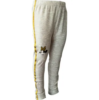 Dívčí legíny Eplusm Dívčí legíny MINNIE se zlatým lampasem šedé Barva: Šedá, Velikost: 104