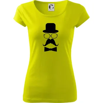 Mustache pán - Dámské triko Pure - S ( Limetková )