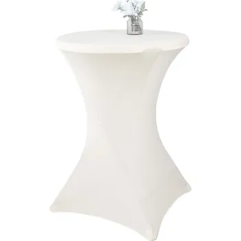 Zahradní stůl Pružný látkový potah na cateringový stůl pro stání 110 cm, bílý